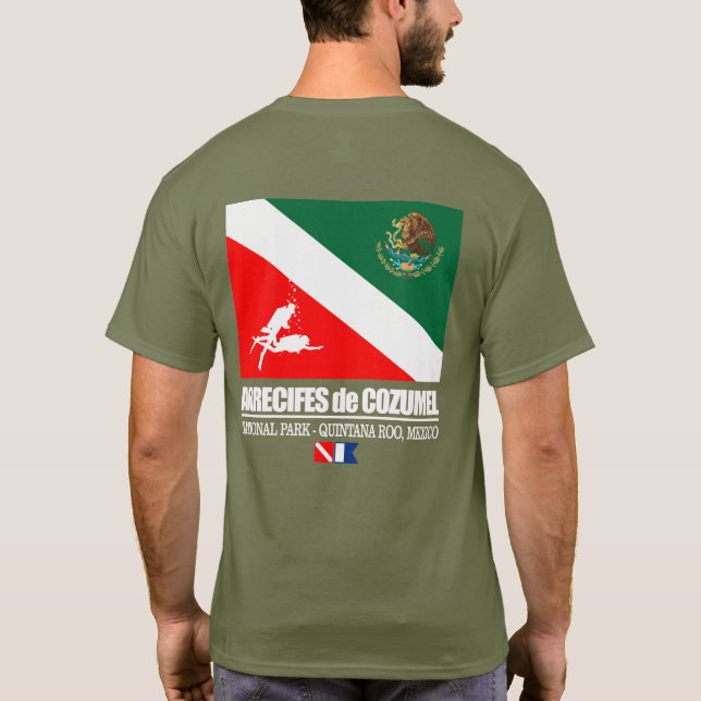 Arrecifes de Cozumel (sq) T-Shirt (Back)