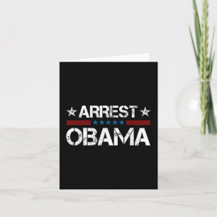 Arrest Obama 2025 Card