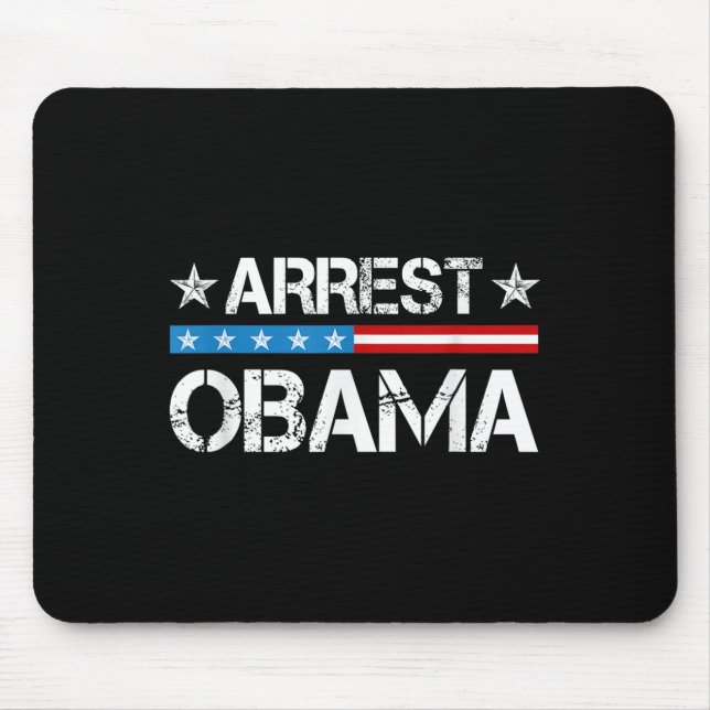 Arrest Obama 2025  Mouse Pad (Front)
