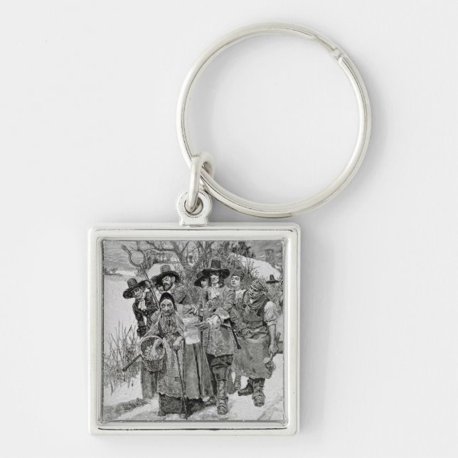 Arresting a Witch Key Ring (Front)