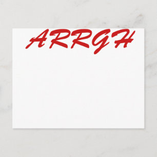 ARRGH!!! POSTCARD