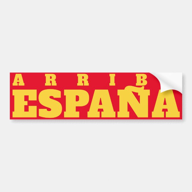 ARRIBA ESPAÑA BUMPER STICKER (Front)
