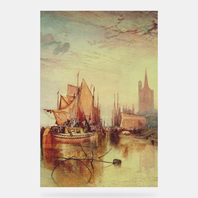 Arrival of a Packet Boat by Joseph Turner Acrylic Sign (Front)