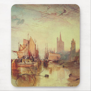 Arrival of a Packet Boat by Joseph Turner Mouse Pad