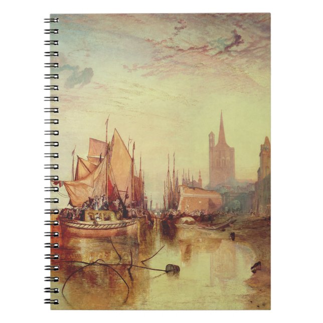 Arrival of a Packet Boat by Joseph Turner Notebook (Front)