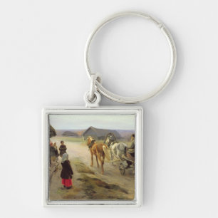 Arrival of a School-Mistress in the Country Key Ring