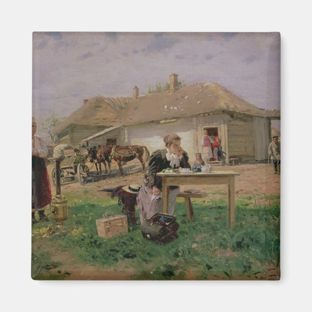 Arrival of a School Mistress in the Magnet (Front)