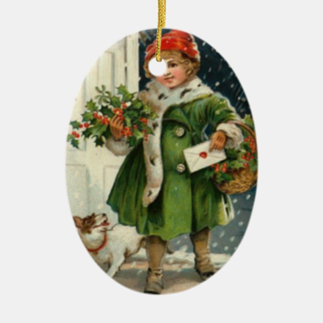 Arrival of Christmas Ceramic Tree Decoration (Front)