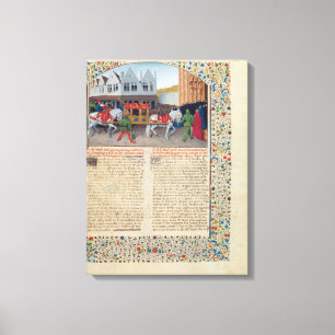 Arrival of Emperor Charles IV Canvas Print