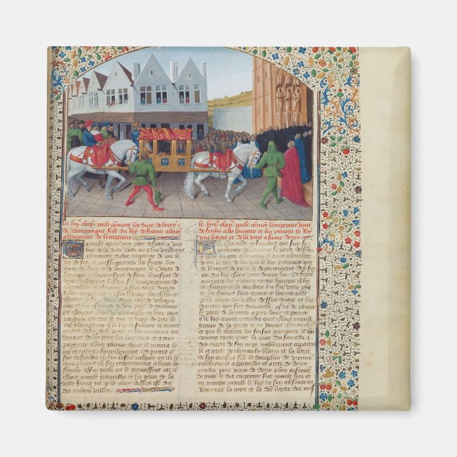 Arrival of Emperor Charles IV Magnet (Front)