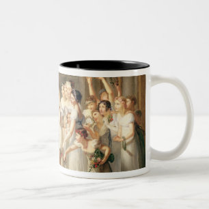 Arrival of Marie-Louise de Habsbourg-Lorraine Two-Tone Coffee Mug