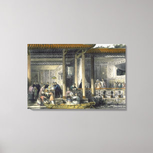 Arrival of Marriage Presents at the Bridal Residen Canvas Print
