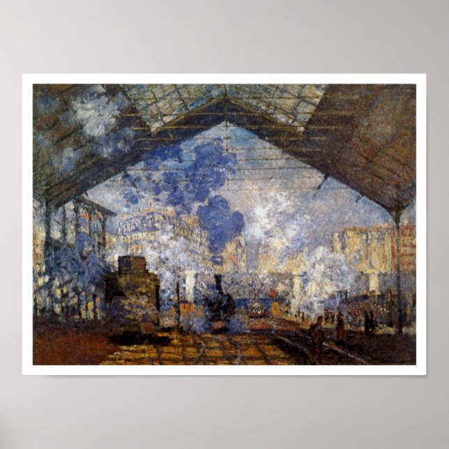 Arrival of Normandy Train by Claude Monet Poster (Front)