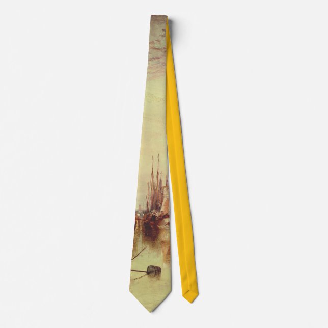 Arrival Packet Boat J.M.W. Turner Fine Art Tie (Front)