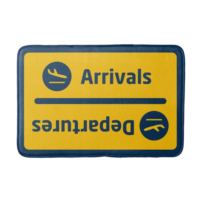 Arrivals/Departures Bath Mat (Front)