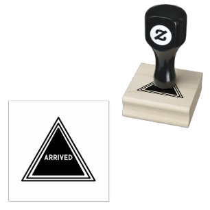 ARRIVED Custom Text Packages Paperwork Shipping Rubber Stamp