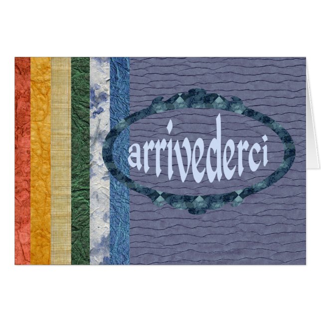 Arrivederci (Front Horizontal)