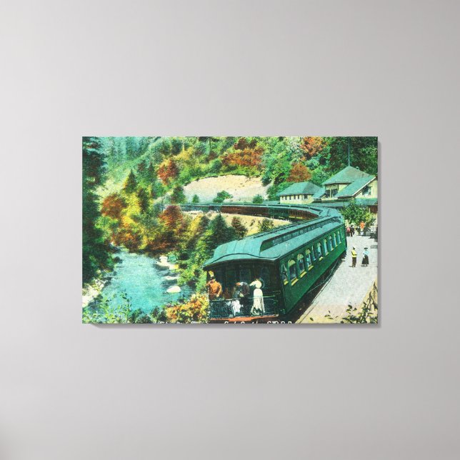 Arriving at the Springs Canvas Print (Front)