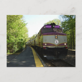 Arriving on track 1 postcard