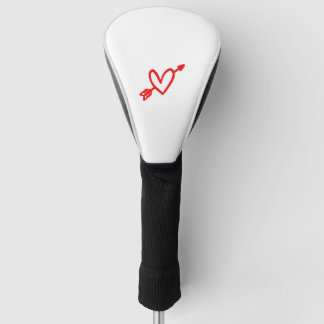 Arrow And Heart Valentine's day Love Amor Golf Head Cover
