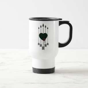Arrow Arrows Shot Through Heart Travel Mug