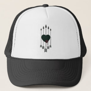 Arrow Arrows Shot Through Heart Trucker Hat