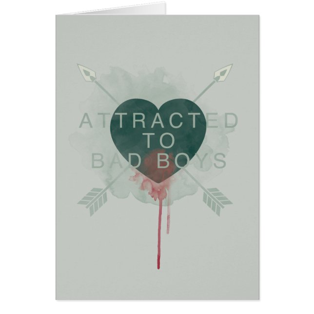 Arrow | "Attracted To Bad Boys" Pierced Heart (Front)