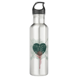 Arrow "Attracted To Bad Boys" Pierced Heart 710 Ml Water Bottle