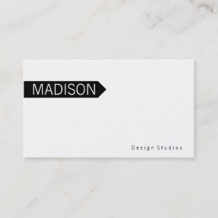 Arrow Black Business Card