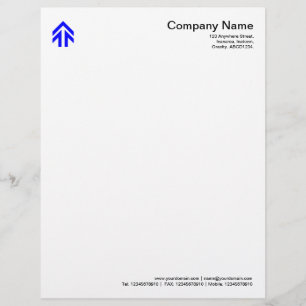 Arrow - Blue Custom Letterhead