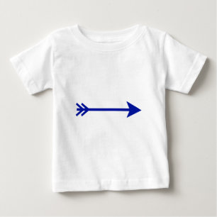 Arrow Blue Dk Straight The MUSEUM Zazzle Gifts Baby T-Shirt