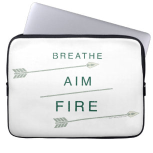 Arrow   Breathe Aim Fire Laptop Sleeve