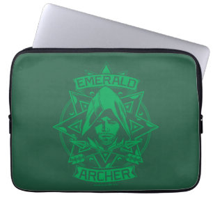 Arrow Emerald Archer Graphic Laptop Sleeve