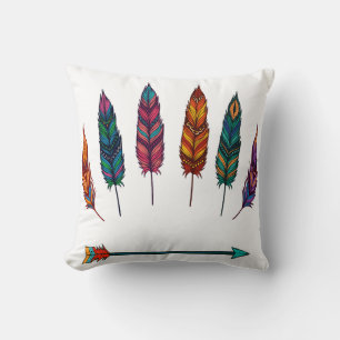 arrow & feathers cushion