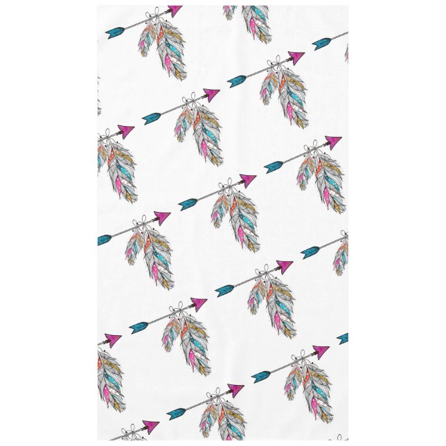 arrow & feathers tablecloth (Front)