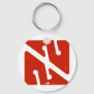 arrow flag key ring