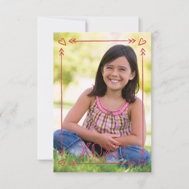 Arrow Frame Classroom Valentine - Cherry Invitation (Front)