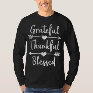 Arrow Grateful Thankful Blessed Thanksgiving T-Shirt