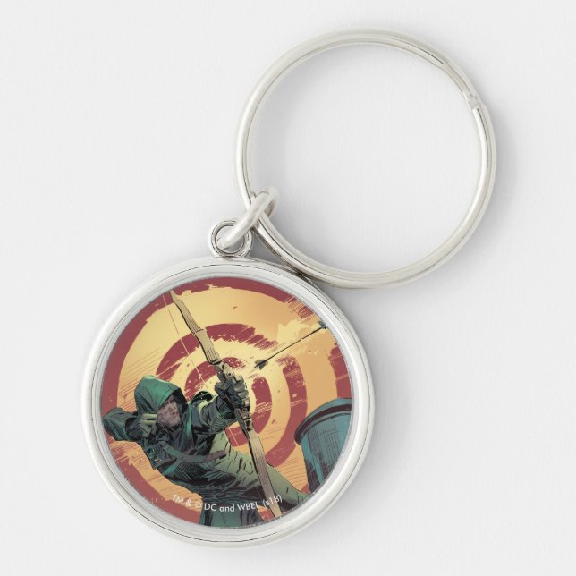 Arrow | Green Arrow Fires From Rooftop Key Ring (Front)