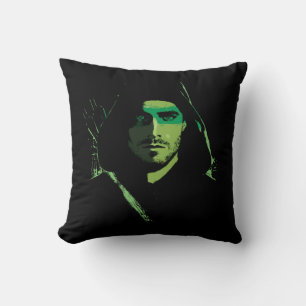 Arrow Green Arrow Green Stylised Cutout Cushion