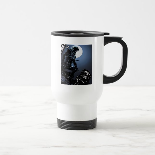 Arrow | Green Arrow In Moonlight Travel Mug (Right)