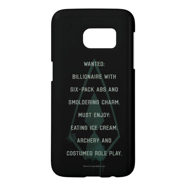 Arrow | Green Arrow Parody Wanted Post Case-Mate Samsung Galaxy Case (Back)
