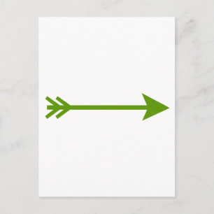 Arrow Green Straight The MUSEUM Zazzle Gifts Postcard