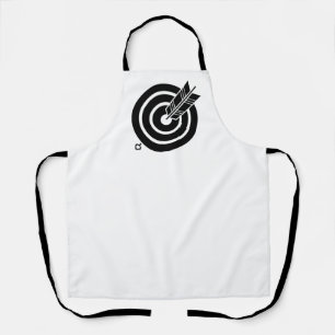 Arrow hit a round target Aprons