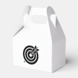 Arrow hit a round target Favour Boxes