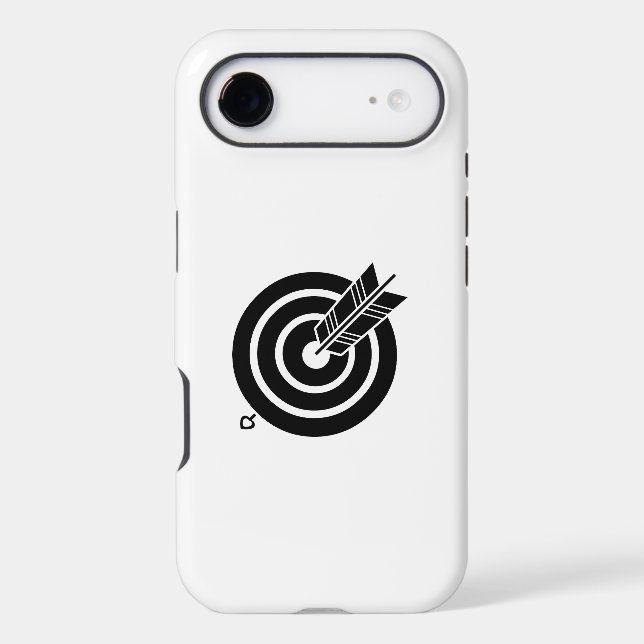 Arrow hit a round target  iPhone 16 Pro Cases (Back)