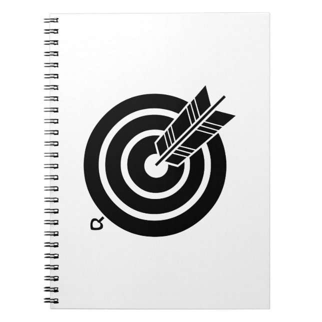 Arrow hit a round target Notebooks & Journals (Front)