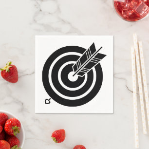 Arrow hit a round target Paper & Party Napkins