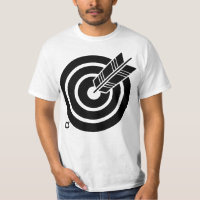 Arrow hit a round target