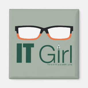 Arrow IT Girl Glasses Graphic Magnet